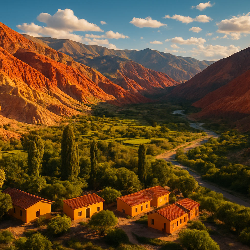 Vista aérea de Humahuaca